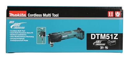 Makita DTM51Z Akku-Multifunktionswerkzeug - 18V ohne Akku/Lader