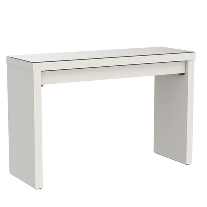 IKEA Malm Schminktisch – Weiss mit Glasplatte 120x41cm