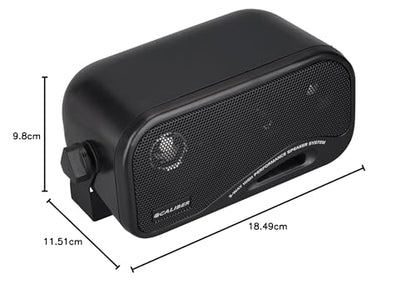 Caliber Koaxial Lautsprecher 3-Wege Auto - 120W 2er Set Schwarz