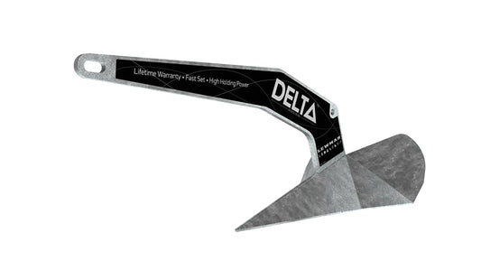 Lewmar Delta Bootsanker 16 kg. Verzinkter Pflugscharanker. Hält Boote 35-52 ft sicher am Grund.