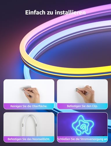 Lepro Neon LED Strip 6m - Smart RGB App-Steuerung