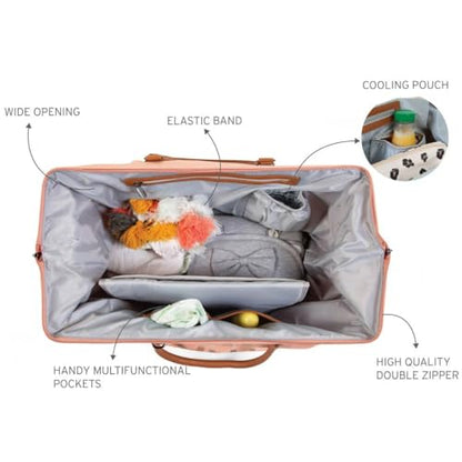 Childhome Mommy Bag Wickeltasche Rosa/Gold