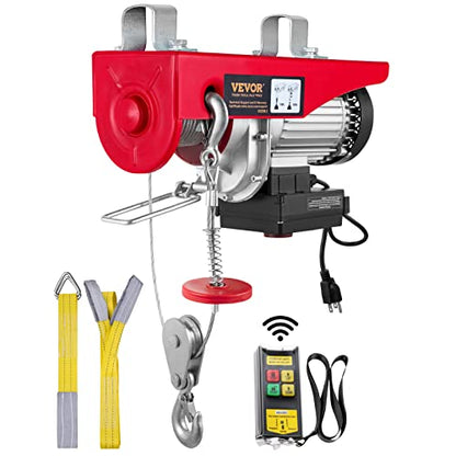 VEVOR 500-1000kg Elektrische Seilwinde - Kabellose Fernbedienung