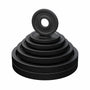 GORILLA SPORTS Olympia Gewichtsscheiben Gusseisen 50mm Bohrung. Runde, schwarze Gusseisenscheibe für 50mm Hantelstangen zum Krafttraining.