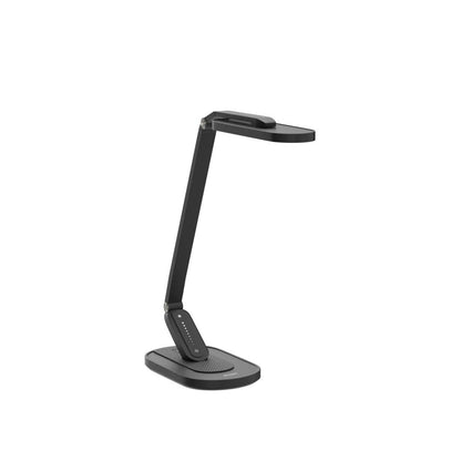 JKSWT LED Schreibtischlampe dimmbar mit USB-Ladeanschluss, schwarz