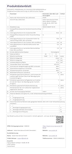 DYON Movie Smart 50 VX 50 Zoll 4K UHD Smart TV mit Triple Tuner