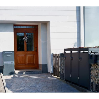 Metzler Bispo 2 Standbriefkasten Paketbox - Anthrazitgrau XXL