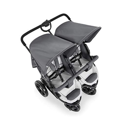 Hauck Roadster Duo SLX Zwillingswagen - Grau/Silber