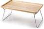 Continenta Bett-Tablett Gummibaumholz Natur - 53x32cm. Rechteckiges, hellbraunes Tablett aus Gummibaumholz. Dient als stabile Ablagefläche auf dem Bett zum Essen oder Arbeiten.
