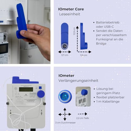 Smart Meter IR Lesekopf WLAN – Stromzähler Ausleser HA USB/Batt.