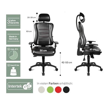 Topstar HE30PS103X Head Point RS "P4" Bürostuhl - grau/schwarz