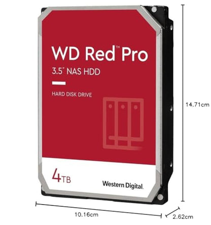 WD Red Pro 4TB NAS interne Festplatte 3.5 Zoll 7200 RPM