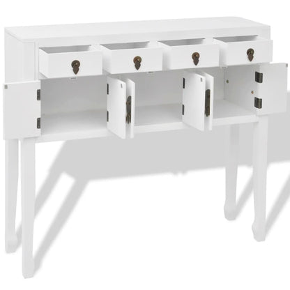 vidaXL Sideboard Chinesisches Massivholz Weiss