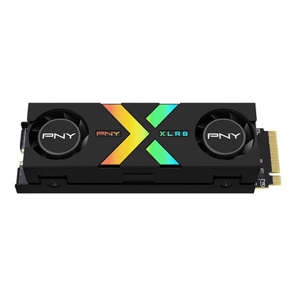 PNY CS3150 XLR8 Gaming Epic-X RGB SSD 1TB M.2 NVMe. Schwarze M.2-SSD, RGB-beleuchtet. Speichert Daten schnell für PCs, ideal für Gaming.