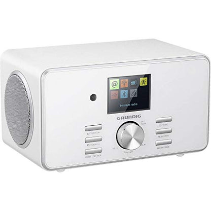 Grundig GIR1110 DTR 5000 X - Digitalradio Weiss: Weisses, quaderförmiges Digitalradio. Empfängt UKW- und DAB+-Radiosender für den stationären Gebrauch.
