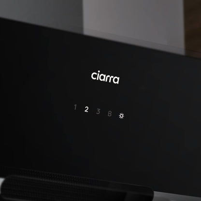 CIARRA CBCB6736F Kopffreie Schräghaube Umluft 60cm Schwarz