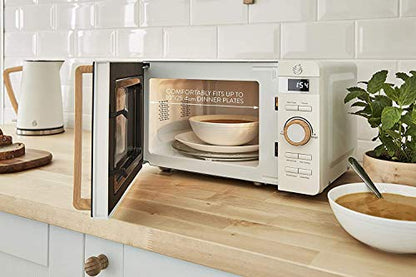Swan Nordic Frühstücksset – Wasserkocher, Toaster, Mikrowelle Weiss