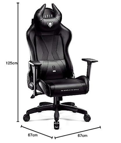 Diablo X-Horn 2.0 Gaming Stuhl Bürostuhl – Schwarz King XL