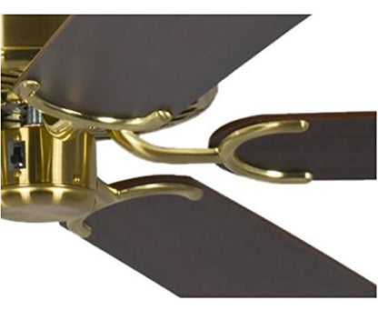 Potkuri Deckenventilator ohne Beleuchtung Messing seidenmatt 132cm