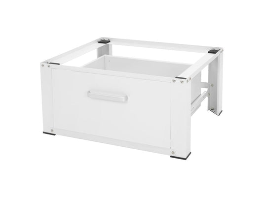 ML-Design Waschmaschinen-Erhöhung Schublade 63x54cm Weiss erhöht Waschmaschinen und bietet Stauraum.