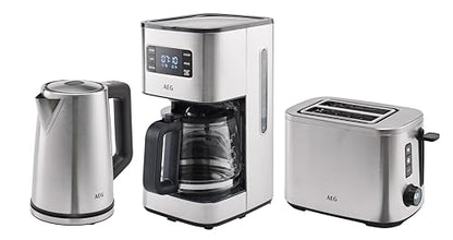 AEG Deli 5 Wasserkocher Edelstahl 1.7L mit Temperaturwahl