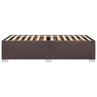 vidaXL Polsterbett Einzelbett - Dunkelbraun 100x200cm Stoff