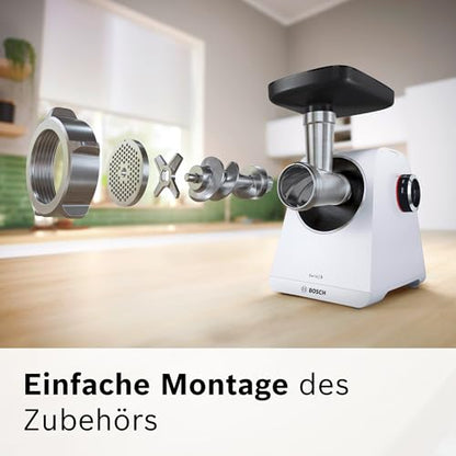 Bosch MultiPower Serie 6 Fleischwolf MFWS607W - Weiss