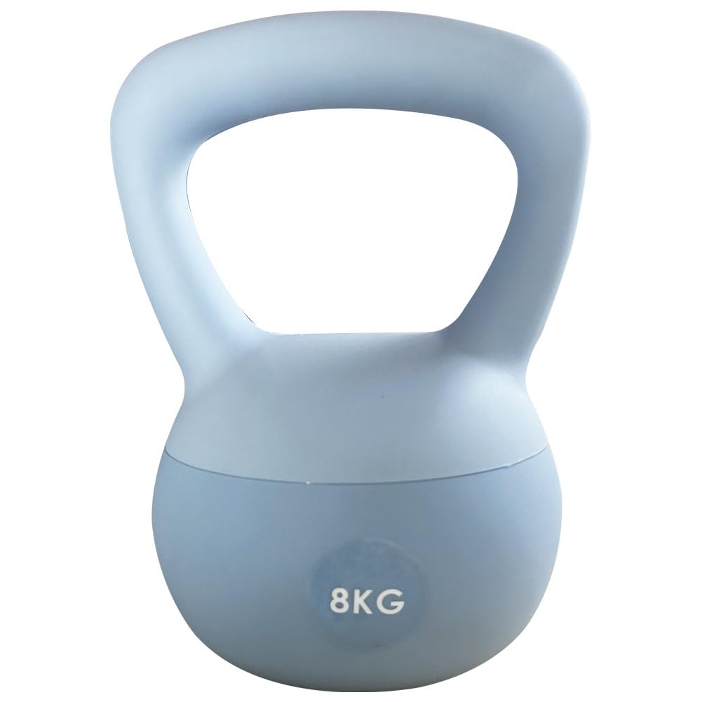 ZhaoCo Soft Kettlebell 8 kg, Kugelhantel mit Eisensandfüllung – extra breiter Griff aus PVC