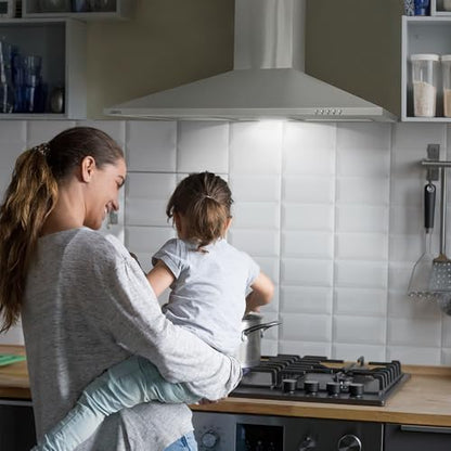 CIARRA CAS9201A Dunstabzugshaube 90 cm Umluft Abluft Pyramide Silber