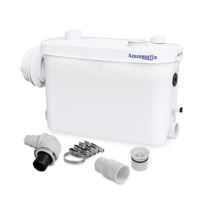 Aquamatix Hebeanlage 400W für WC – 3 Einlässe, 6.5m Vertikal
