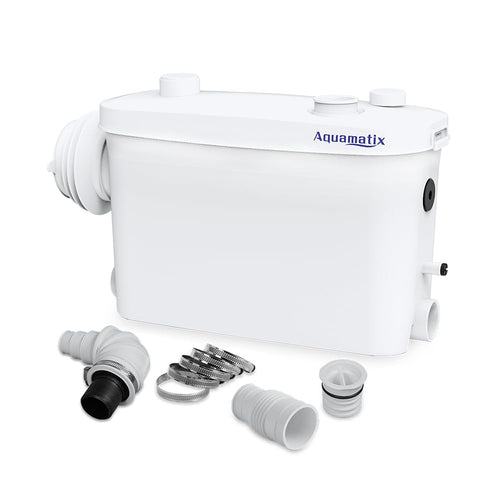 Aquamatix Hebeanlage 400W für WC – 3 Einlässe, 6.5m Vertikal