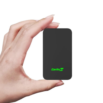 Carlinkit 2025 5.0 2air CarPlay Android Auto Wireless Adapter 2-in-1, kleiner schwarzer Adapter. Ermöglicht kabelloses CarPlay/Android Auto.