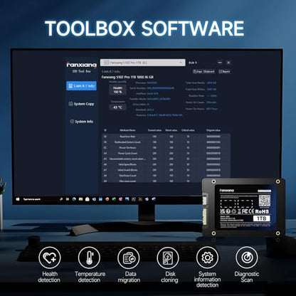 fanxiang S101Q Interne SATA SSD 4TB - 2.5 Zoll Festplatte