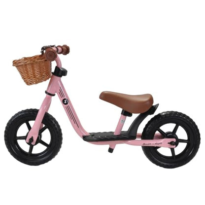 Bandits & Angels Laufrad Metall Weidenkorb – Vintage Rosa