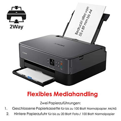 Canon PIXMA TS5350 Farb-Tintenstrahl Multifunktionsdrucker - Schwarz