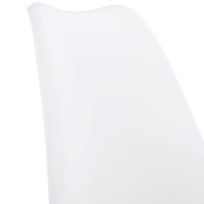 EGGREE Esszimmerstuhl Set – 4er, gepolstert weiss, Buche Beine