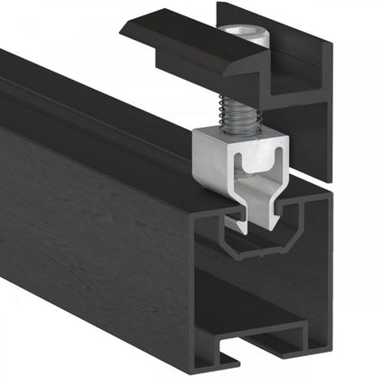 DoitBau Klickfix PV Endklemme Modulklemme Solar - 30-40mm Schwarz
