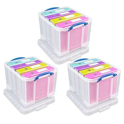 Really Useful Aufbewahrungsboxen 3er-Pack 35 l farblos