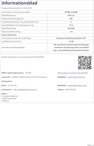 STIEBEL ELTRON Kleinspeicher SHU 5 SL 5l druckfest Untertisch