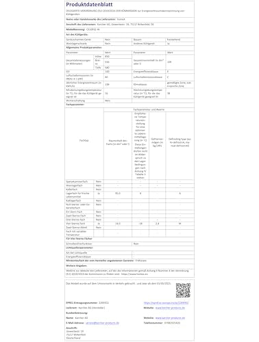 homeX Mini Kühl-Gefrierkombination 109L Weiss - 85cm Hoch