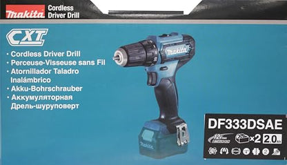 Makita DF333DSAE Akku-Bohrschrauber 12V 2.0Ah Set mit Koffer
