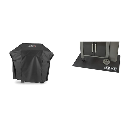 Weber Premium Abdeckhaube Spirit II 200/E-210 Set + Grillmatte Schwarz. Schwarze, passgenaue Abdeckhaube schützt den Grill vor Witterung. Die rechteckige Grillmatte verhindert Anhaften.