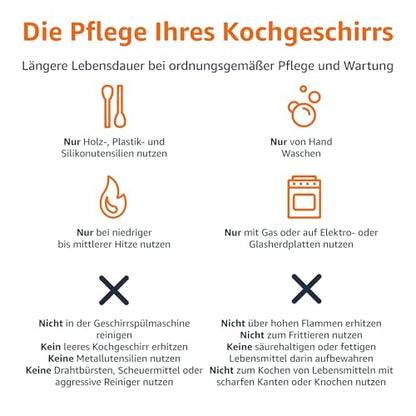 Amazon Basics 15-teiliges Kochgeschirr Antihaft - Schwarz