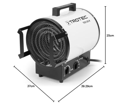 TROTEC TDS 50 R Elektro Bauheizer Heizlüfter – Max. 9 kW