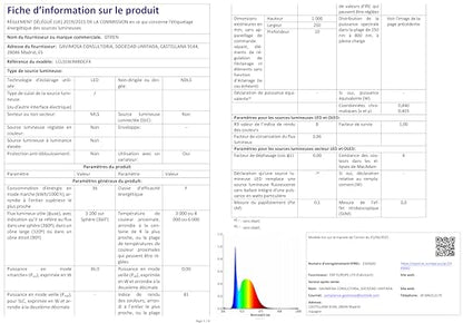 OTREN LED Deckenpanel 100x25cm Dimmbar - Fernbedienung