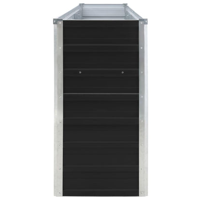 vidaXL Hochbeet Verzinkter Stahl - 320x40x77cm Anthrazit