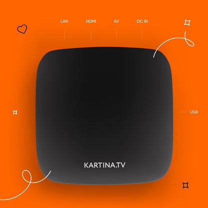DuneHD Kartina Eva 4K IPTV Receiver mit Bluetooth Fernbedienung