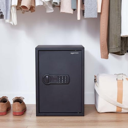 Amazon Basics Elektronischer Tresor 51l, Schwarz mit Digitaltastenfeld