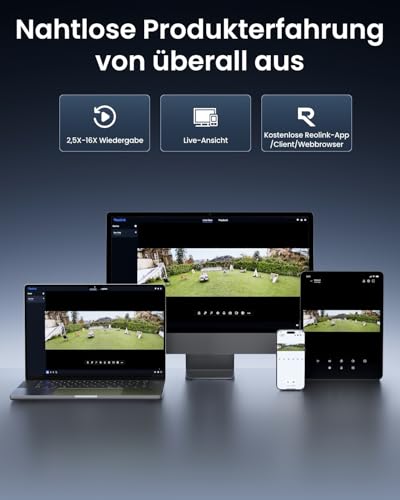 Reolink Duo 3 PoE Aussenkamera 16MP Dual-Objektiv 180° Panorama