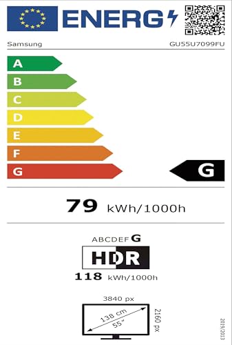 Samsung Crystal UHD 4K U7099F LED Fernseher 55 Zoll